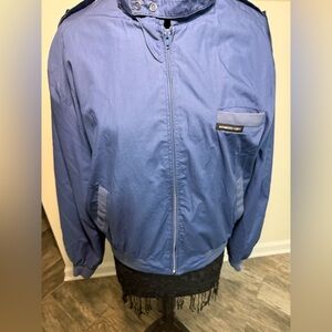 Members Only Blue Windbreaker Jacket